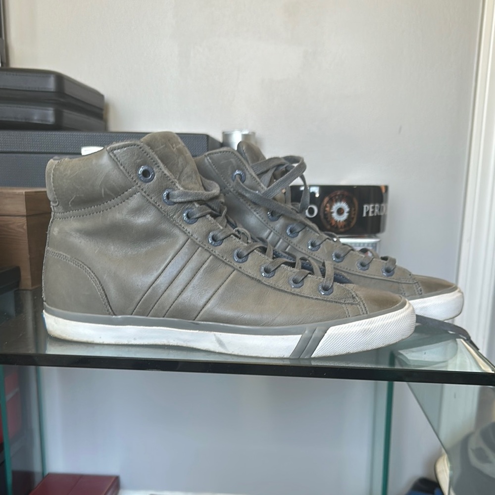 High-Top Gray Sneakers